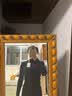 欧时力（OCHIRLY）可机洗100%美丽诺羊毛120支毛衣无缝一体秋 黑色 S 实拍图