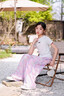 moonkids女童冰丝防蚊裤夏季薄款裤子儿童阔腿裤2026夏装凉感大童少女穿搭 15088粉紫色阔腿裤 130 cm 实拍图