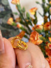 中国黄金（CHINA GOLD）碎冰冰素圈18k金耳钉女2026年新款耳饰生日七夕情人节礼物送女友 京速达-18k金满天星耳扣 实拍图
