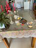 迪雅芝欧式桌布防水免手洗用PVC餐桌茶几长方形烫金塑料台布 烫金桌布135宽*180长 实拍图