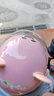 好乐宝（haolebao）3C认证亲子款电动摩托车头盔男女夏季防晒半盔安全帽新国标 粉红熊儿童 实拍图