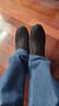布舍元老北京布鞋棉鞋高帮羊毛保暖男中老年防滑爸爸鞋74X-0214黑色42 实拍图