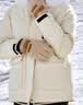 森马（Semir）羽绒服女90%鸭绒中长款三防大毛领派克服2024冬新款户外保暖夹克 浅卡其（白鸭绒）50311 S 【宽松版，建议哦拍小一码】 实拍图