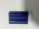 三星（SAMSUNG）T7/T7shield/T9/移动固态硬盘type-c接口NVMe加密移动ssd游戏机大容量外置存储15手机外录直连安卓 T7 Shield魔力蓝|防水柔性外壳 1T 实拍图