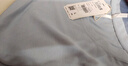 安之伴睡衣女纯棉素色可外穿女士睡衣宽松版舒适休闲套头家居服套装 牛仔兰（女） L 实拍图