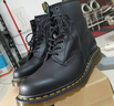 马丁（DR.MARTENS）1460英伦男女夏季美拉德疯马皮棕色女工装风马丁靴 深棕色 43 实拍图