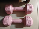 帝威哑铃女士家用包胶小哑铃健身器材儿童初学者瑜伽塑形男士锻炼臂肌 【白桃粉】1.5kg*2 初学训练 实拍图