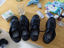 迪卡侬板鞋男秋透气低帮仿皮休闲鞋防泼水小白鞋黑色运动鞋5411498 实拍图