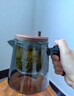 古德窑 茶壶泡茶壶茶水分离飘逸杯2025新款玻璃内胆一键过滤泡茶杯茶具 烟灰款飘逸茶壶套装+6杯+杯架 实拍图