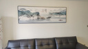 瑞尚（RUISHANG） 新中式客厅装饰画大气山水画横版沙发背景墙画挂画轻奢晶瓷壁画 海纳百川 210*70/烤瓷镶钻/适合3m沙发 实拍图