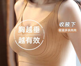 猫人内衣女士薄款无钢圈文胸大胸显小无痕聚拢防下垂运动性感胸罩咖L 实拍图