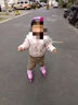小状元轮滑鞋儿童溜冰鞋女童男童初学中小学滑轮滑冰鞋旱冰鞋成人 粉|八轮全闪（头盔护具+礼包） S 适合鞋码(27-32) 实拍图