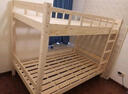 奈高（NAIGAO）双层床松木床简约宿舍床成人床组合实木上下铺公寓床原木色 实拍图