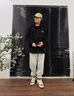 NEW OR MODE美式复古麂皮绒外套男春秋季新款立领夹克男款潮牌痞帅高级感褂子 绿色 XL 实拍图