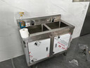 法耐（FANAI） 加厚304不锈钢一体水槽柜商用厨房洗菜盆洗手池洗碗池一体盆 【加厚左单槽】长100宽50高80 实拍图