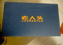 老人头男鞋春夏季商务休闲皮鞋男厚底防滑套脚中年爸爸鞋真皮镂空特大码 黑色四季单鞋款 42 实拍图