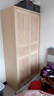 鸿蓝推拉门衣柜松木经济型全实木大衣橱现代简约家用滑动卧室衣柜 长100深50高200(入户包安装) 原木无漆【现货】 实拍图