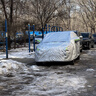 君盈车衣全车罩牛津布防晒防雪风雨尘冰雹隔热遮阳罩轿车套外罩通用 丰田汉兰达专用车衣全车罩 实拍图