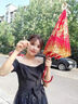 新新精艺结婚红伞婚伞红色雨伞结婚新娘伞蕾丝结婚礼物婚庆用品 实拍图