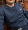 JEEP SPIRIT吉普卫衣男秋冬季韩版圆领宽松男士百搭长袖打底衫 深蓝加绒 M 实拍图