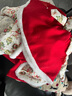 贝婴初（BEIYINGCHU）汉服女童新年衣服儿童中国风蛇年唐装过年宝宝拜年服 上袄+裙子+裤袜+头饰 130 （建议身高105-115） 实拍图