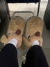 chikoku可爱小狗棉鞋女秋冬季居家防滑棉拖鞋包跟保暖情侣毛绒棉靴男 实拍图