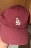 MLB官方 KARINA同款男女时尚百搭软顶棒球帽遮阳帽户外春夏CP77 洛杉矶道奇队/酒红色 均码 实拍图