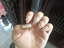 美杜 纯手工穿戴甲带收纳盒带钻宴会美甲贴片一次性延长甲油胶可拆卸 人间烟火 10片 s 实拍图