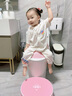 ONLYOU BABY儿童马桶圈大号坐便器男孩女宝宝专用坐垫婴儿便盆梯小孩厕所辅助 维尔粉-硅胶软垫马桶圈+踩脚凳 【免安装】全包胶靠背（送挂钩） 实拍图