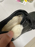 蜘蛛王 SPIDER KING 休闲鞋棉鞋男加绒羊毛保暖棉皮鞋轻便舒适高帮男鞋 216ZH22927 黑色(系带） 41  实拍图