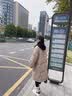 册裁（CECAI）针织拼接冬季羽绒服女中长款过膝加厚2025新款韩版连帽宽松外套女 卡其 S 建议90斤-110斤 实拍图