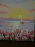 铂呐苓 数字油画风景DIY玫瑰花卉手工画儿童填色治愈解压客厅油彩装饰画 【日出郁金香】40*50CM带内框 实拍图