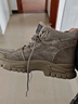 骆驼（CAMEL）男士马丁靴秋冬加绒户外运动休闲复古工装鞋 GE12235362R 深沙 43 实拍图