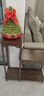 昕福实木花架中式花台阳台家用落地式室内客厅置物架多肉绿萝花盆架子 加长高低组合(胡桃色)高90CM 实拍图