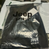 吉普（JEEP）休闲裤男冬季加绒加厚羊羔绒裤子男大码运动束脚裤男士保暖棉裤潮 黑色平角 L (90-115斤) 实拍图