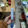 拜尔（BAIR）V2小不点 迷你冲牙器 便携式正畸电动洗牙器家用洁牙水牙线冲洗器 送女男朋友女神节礼物 蓝屿（折叠后约12厘米） 4支喷头 实拍图
