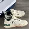FILA FUSION斐乐潮牌KICK板鞋男鞋新款时尚休闲鞋踢板鞋潮 初雪白/暗绿-PC 41 实拍图