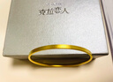 莱绅通灵克拉恋人黄金足金手镯古法福镯三金礼物金镯子生日礼物 60圈口约10g按实收克重多退少补 实拍图