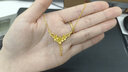 周大福丁香花黄金项链女套链一体婚嫁(工费:320计价)EOF850 40cm 足金 约5.70g 实拍图