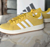 adidas「面包鞋」GRAND COURT BASE 00s休闲低帮板鞋男女阿迪达斯   银灰黄/白色/树脂黄   40 实拍图