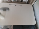 飞旺藤达床上书桌小桌子可折叠小桌板懒人简易床桌笔记本大号大学生宿舍 珍珠白-升级款（杯托+卡槽） 80*48*32cm【超大桌面容纳更多】 实拍图