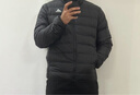 adidas 600蓬休闲修身保暖立领鸭绒羽绒服男装阿迪达斯官方轻运动 黑色(推荐选大一码)   S 实拍图