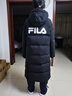FILA 斐乐官方女士长款羽绒服2025春休闲基础简约连帽上衣 实拍图
