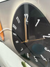 纪恒暄餐厅装饰画挂钟表挂墙饭厅背景墙时钟挂画现代轻奢客厅餐桌挂壁画 01-A-麋鹿迎福 占墙尺寸：120*40cm 实拍图