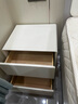 米客米家极窄床头柜小型简约现代卧室夹缝实木窄柜迷你床边置物架简易柜子 奶白色【升级加厚实木】 50x40x47cm 整装发货  送货入户 实拍图