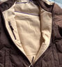 茵曼双面穿摇粒绒羽绒服冬女装小个子保暖短款外套上衣 浅卡其 L  实拍图