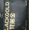 高梵黑金鹅绒服先锋3.0亮面六格反季羽绒服男女同款冬季厚外套 黑色 S 实拍图