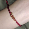 中国黄金（CHINA GOLD）卷卷蛇黄金手链男女足金生肖蛇本命年红手绳情人节生日礼物送女友 卷卷蛇手绳【编织红绳】约0.25-0.3g 实拍图