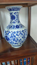 傲世景德镇陶瓷器青花瓷花瓶工艺品客厅摆件玄关办公室博古架装饰品 青花缠枝莲赏瓶+底座+证书 实拍图