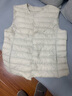 鸭鸭（YAYA）【反季】羽绒服女秋冬新款轻薄款修身羽绒马甲显瘦内胆背心上衣KX 米白色 XL 170 实拍图
